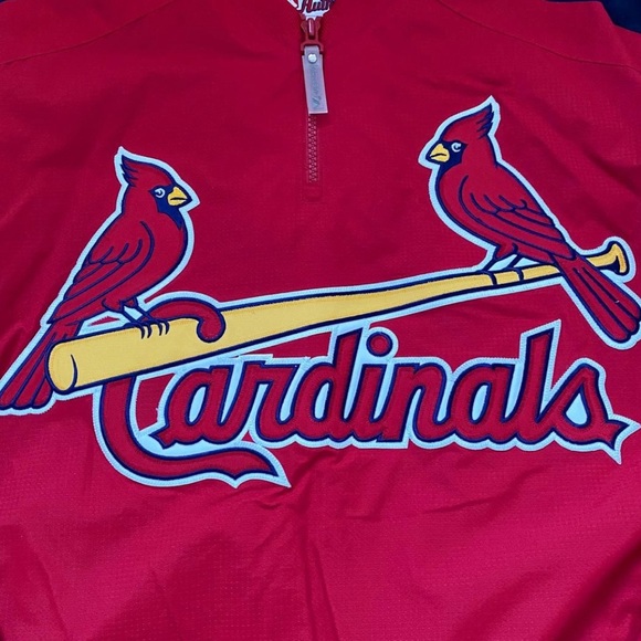 ❗️SOLD❗️Majestic Athletic MLB St. Louis Cardinals Windbreaker Pullover Jacket - Picture 6 of 15